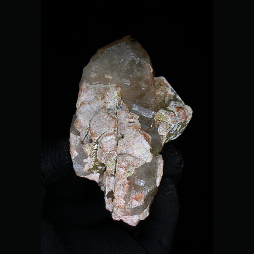 280g Rare Himalayan Smokey Quartz & Pyrite on Matrix High-Grade Crystal Specimen