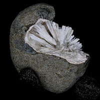 76g Scolecite Geode Natural Needle Crystal Cluster Mineral India