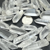 Lemurian Clear Quartz Crystal Points (By The 3 Pc or 1 LB) Rough Raw Gemstone