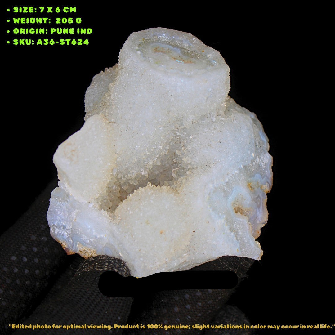 MM Quartz Raw Mineral Specimen from India – Collector Quality Cluster 205g