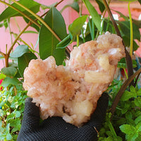 ✨ Natural Orange Stilbite & Heulandite Crystal Cluster 980g Reiki Healing Stone