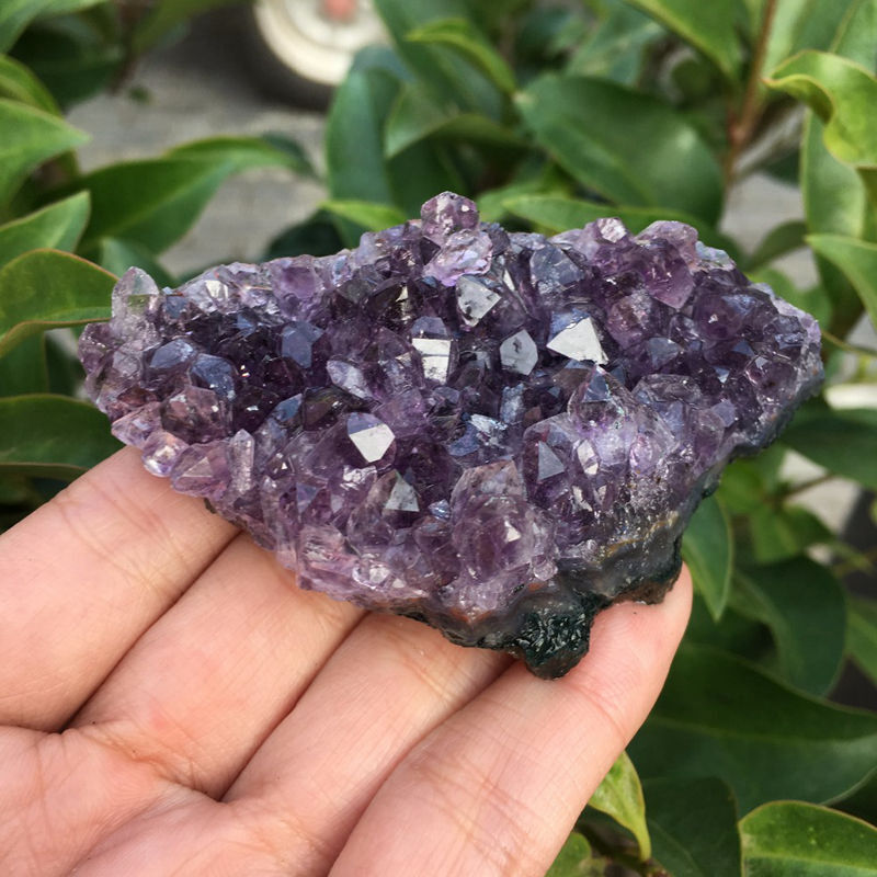 Large Natural Amethyst Cluster Quartz Crystal Druzy Geode Healing Stone Specimen