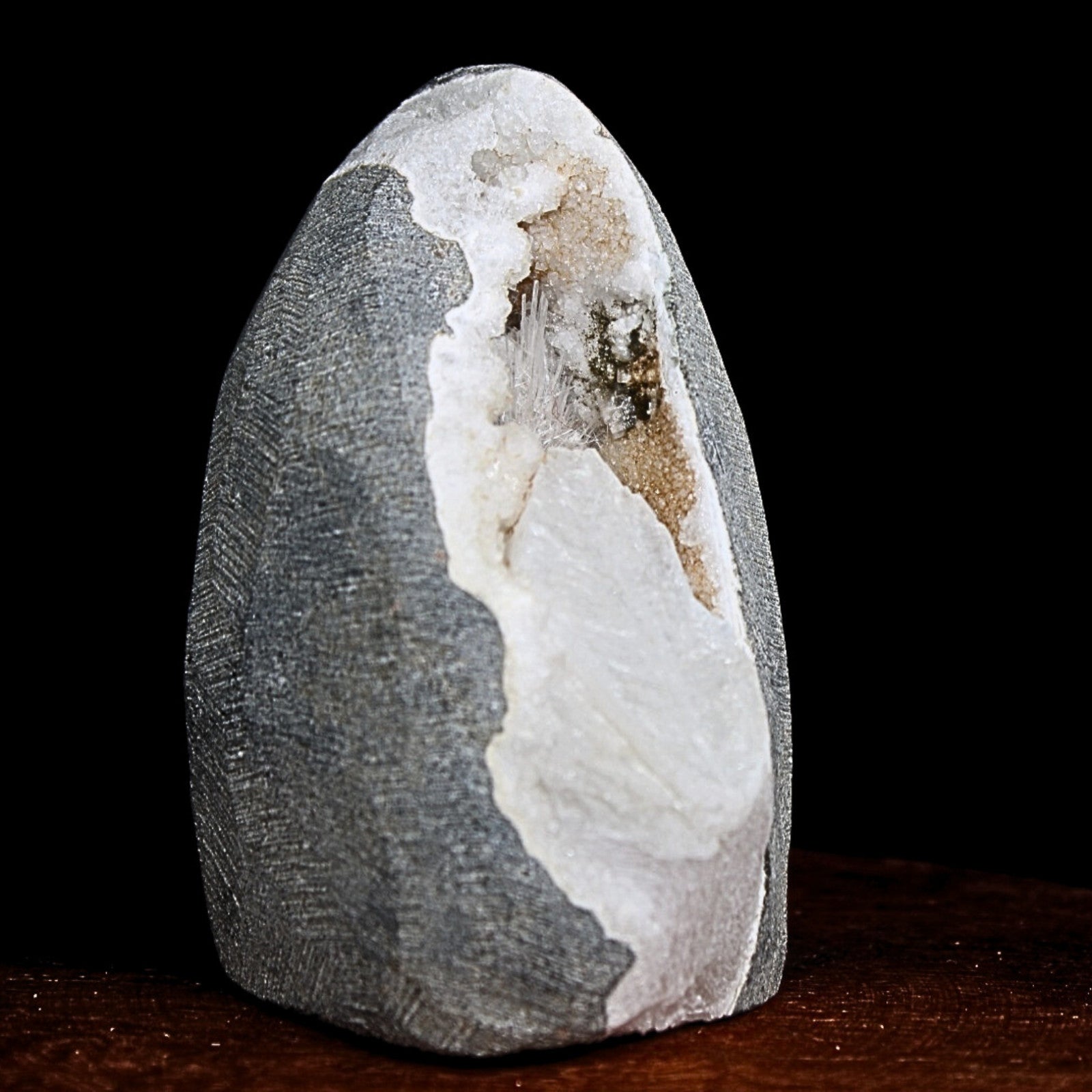 Scolecite Geode 155g 7x5cm Natural Healing Crystal India Mineral Gift