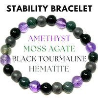 8 mm Bead Gemstone Bracelets: BUY 3 GET 1 FREE! (Stretch Crystal Bead Bracelets)