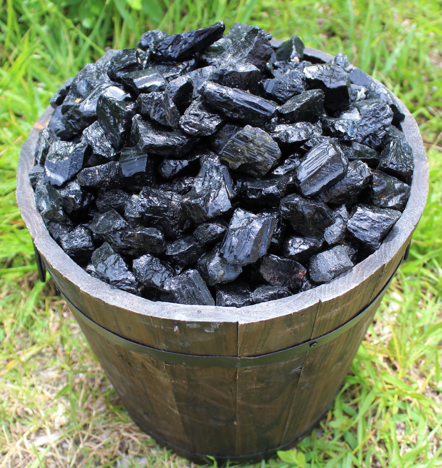 🖤 Black Tourmaline Rough Natural Stones | 5 lb Bulk Wholesale | Raw Chakra Protection Crystal