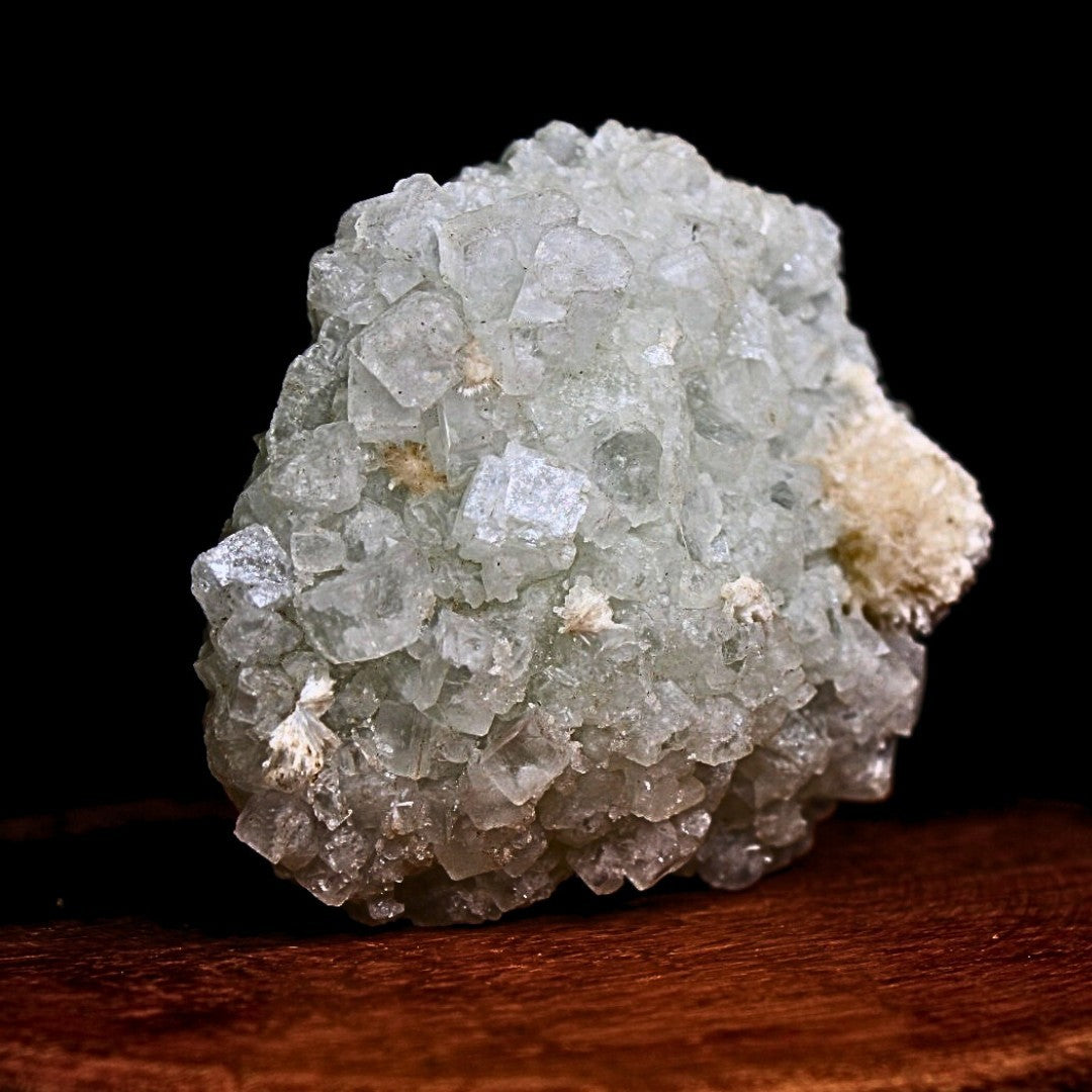 Apophyllite Heulandite Geode 122g Cabinet Specimen India Zeolite 7.5x6cm