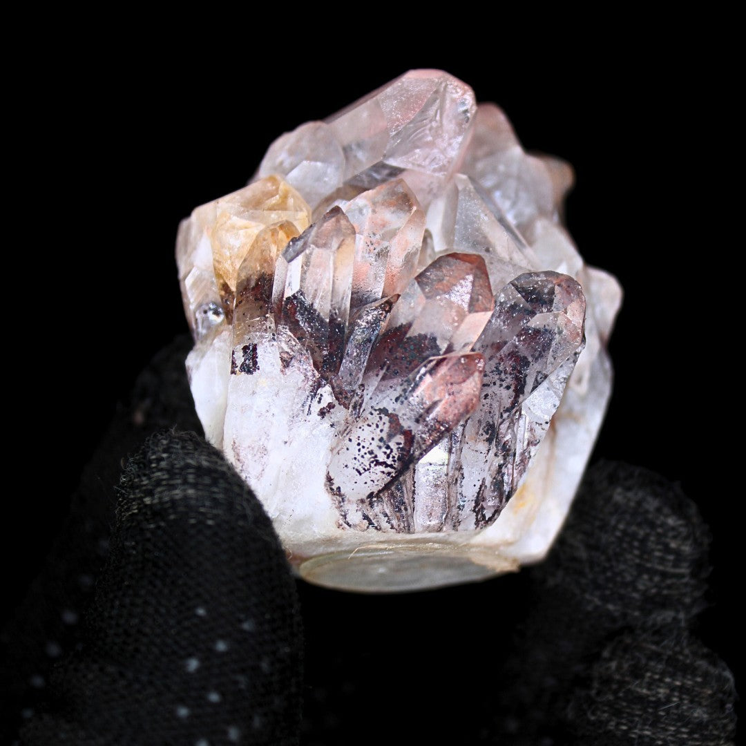 Phantom Clear Quartz 130g Raw Mineral Specimen from India 5x5cm Rare Inclusion