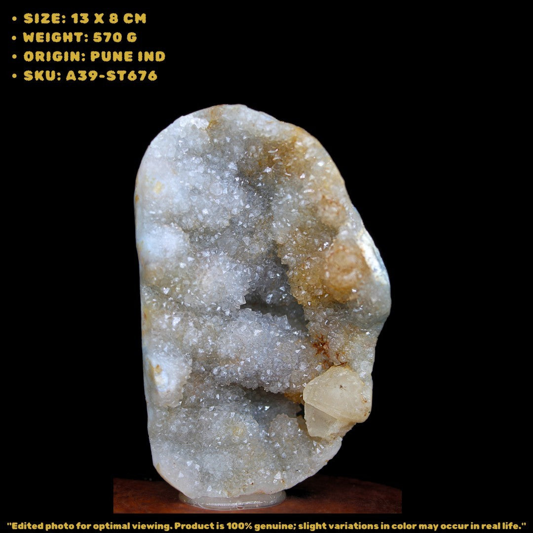 Amethyst Cluster Specimen 570g Deep Purple Points for Display 13x8 cm