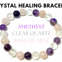 8 mm Bead Gemstone Bracelets: BUY 3 GET 1 FREE! (Stretch Crystal Bead Bracelets)