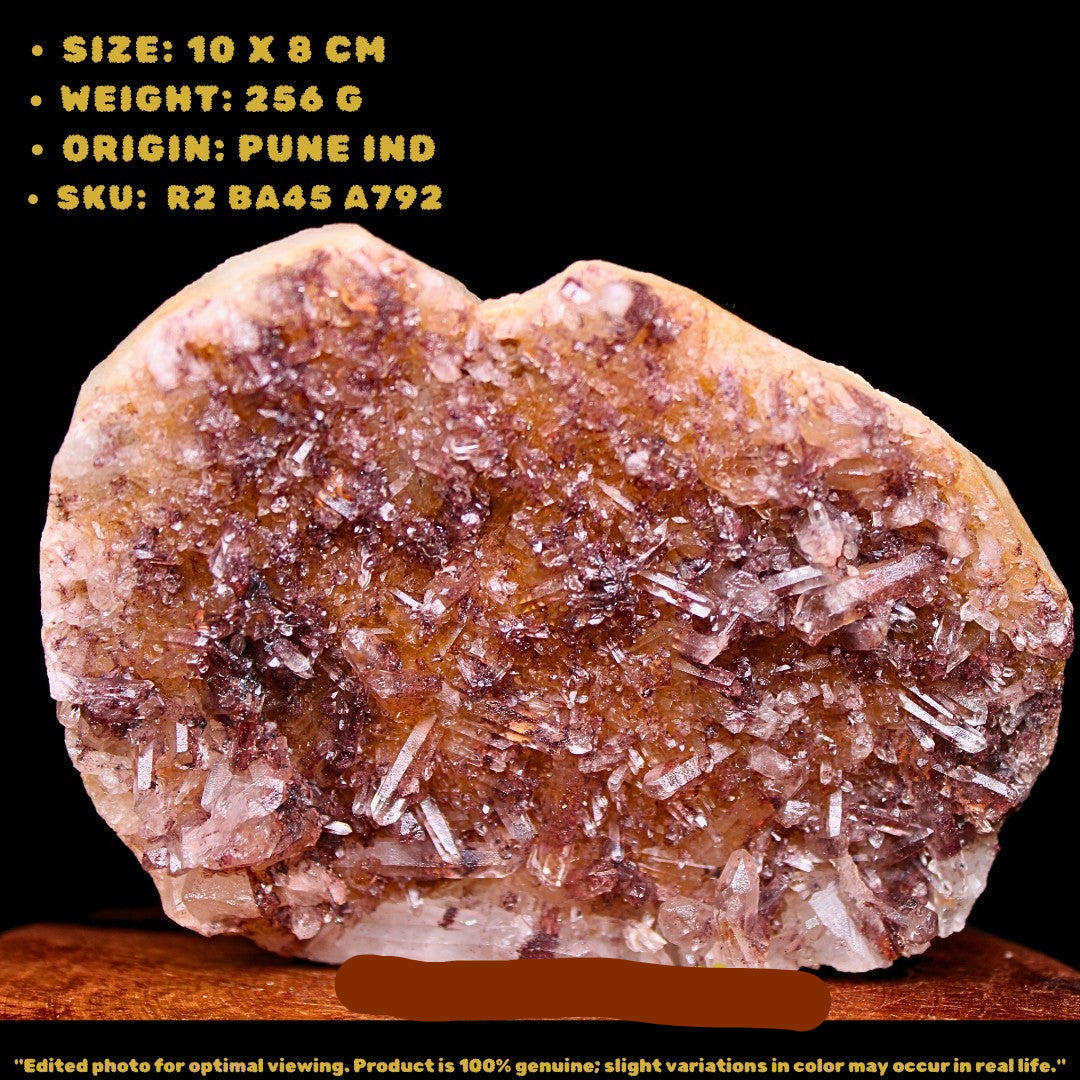 Phantom Clear Quartz 256g 10x8 cm Raw Natural Healing Crystal Cluster India