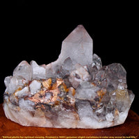 Natural Phantom Quartz Cluster 410g Healing Crystal Raw Stone India 10x6 cm