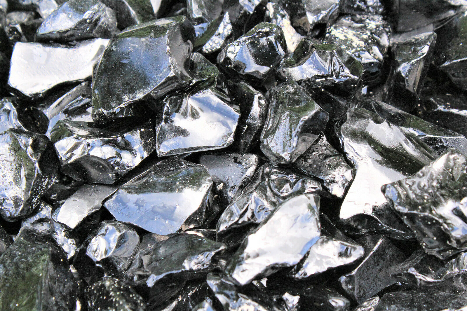 Raw Natural Black Obsidian Crystals: Choose How Many Pieces - Rough Obsidian