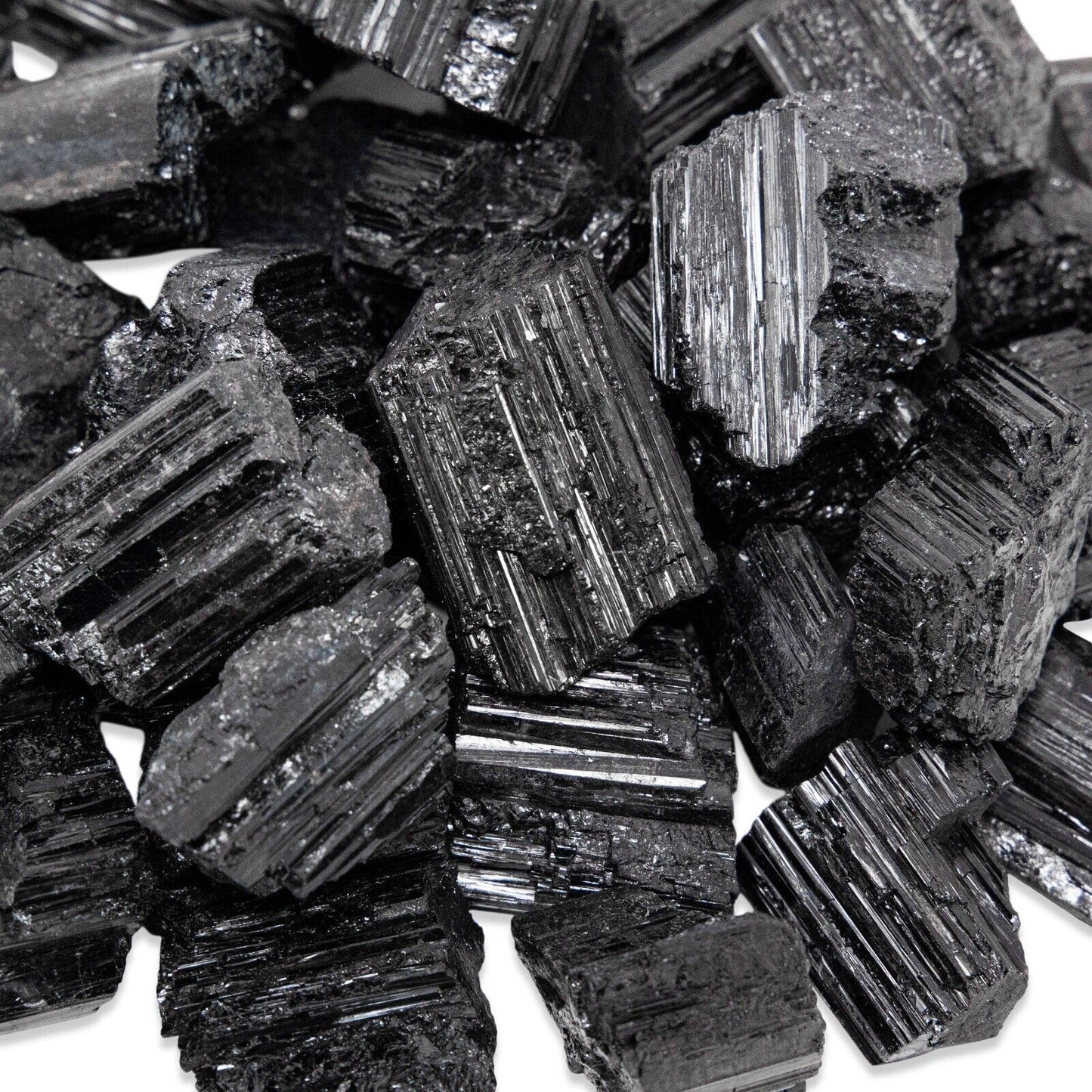 Black Tourmaline Rough Natural Stones 4 oz-5 lbs Bulk Wholesale Crystal Raw