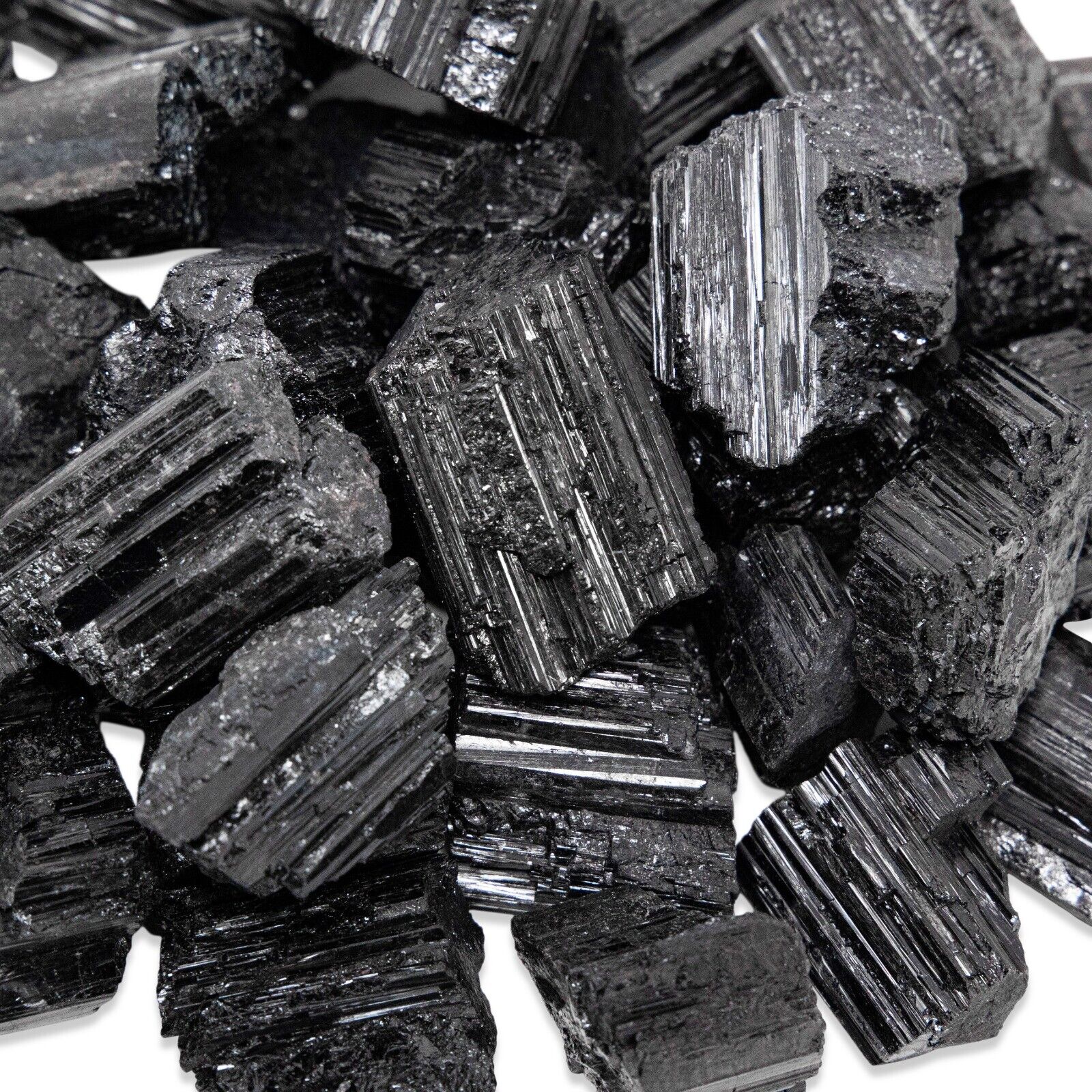 Black Tourmaline Rough Natural Stones 4 oz-5 lbs Bulk Wholesale Crystal Raw