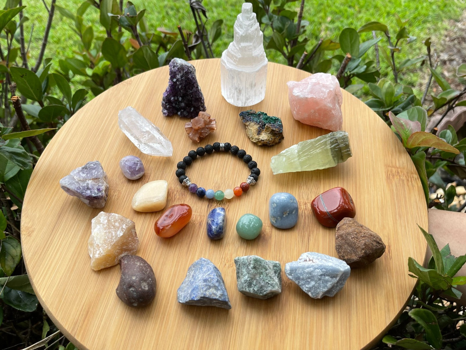 22pcs Premium Beginning Crystal Kit In Box, Crystals Gift Set!