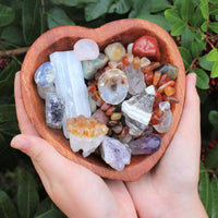 Crystal Confetti Scoop: Crystal Mix, Gemstones - Tumbled & Rough Stones, Gifts!