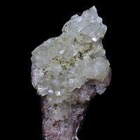 Apophyllite with Heulandite Mineral 11x5.5cm Rare Indian Crystal Cluster