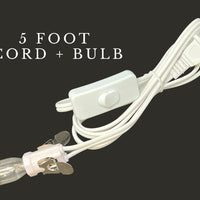 LARGE Natural Himalayan Salt Lamp, 8" Salt Rock Lamp + Chord/Bulb (Crystal Lamp)