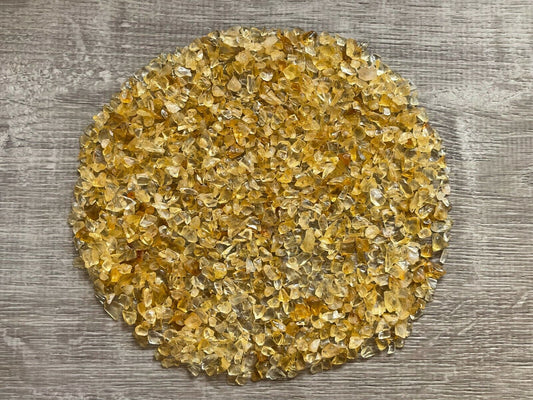 Grade A+++Citrine Semi Tumbled Gemstone Mini Chips 3 - 6 mm, Wholesale Bulk Lot