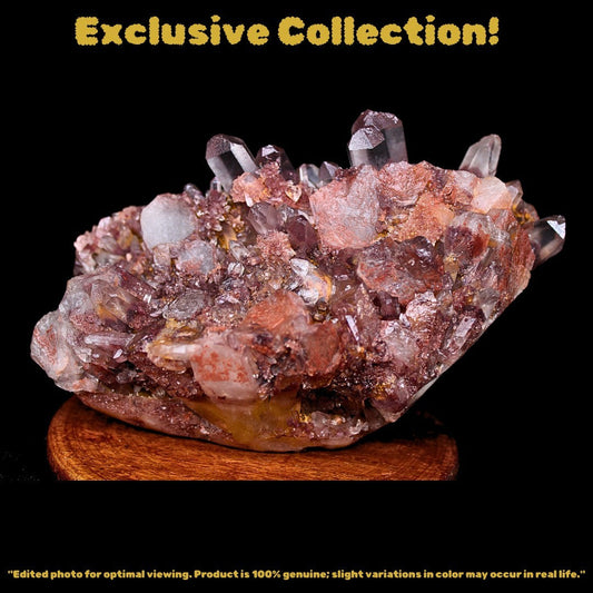 Phantom Clear Quartz 980g 15x8 cm Rare Layered Raw Crystal for Collectors