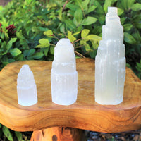 Selenite Crystal Towers 2.5, 4, 6 or 8" (Selenite Tower, Selenite Skyscraper)