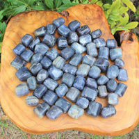 2 Medium Large Tumbled Iolite Gemstone Crystals (Third Eye Chakra)
