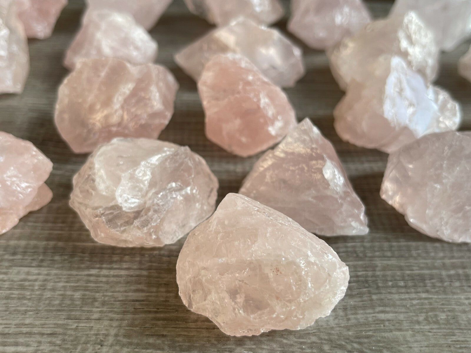 Rose Quartz Rough Natural Stones, 1.25-2" Raw Rose Quartz, Wholesales Bulk Lot