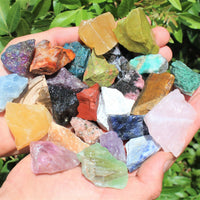 Bulk Mixed Crafters Collection: Gems Crystal Natural Rough Raw 1/2 lb Lot