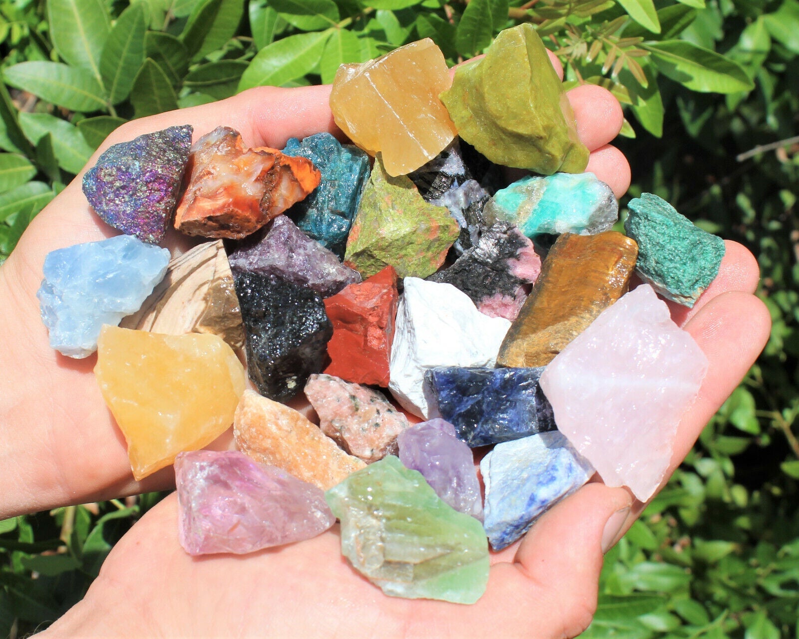 Bulk Mixed Crafters Collection: Gems Crystal Natural Rough Raw 1/2 lb Lot