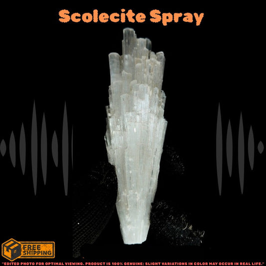 Rare Scolecite Cluster White Zeolite 30g Crystal Mineral Healing Stone India