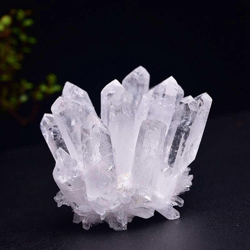 150g AAA Natural White Clear Quartz Cluster Crystal Point Healing Reiki Specimen