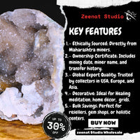 Huge 3.53 Lbs Smokey Tuxedo Amethyst Cluster | Rare Georgia Quartz Crystal