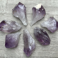 Extra Large Amethyst Rough Points, 2.5 - 3.25" Raw Amethyst Points, Bulk Lot