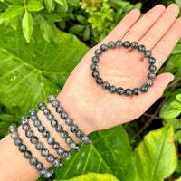 8 mm Bead Gemstone Bracelets: BUY 3 GET 1 FREE! (Stretch Crystal Bead Bracelets)