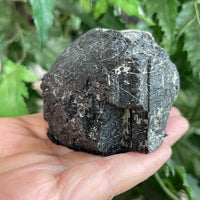 Standing Raw Black Tourmaline Chunk / Rod, Free Form Natural Black Tourmaline