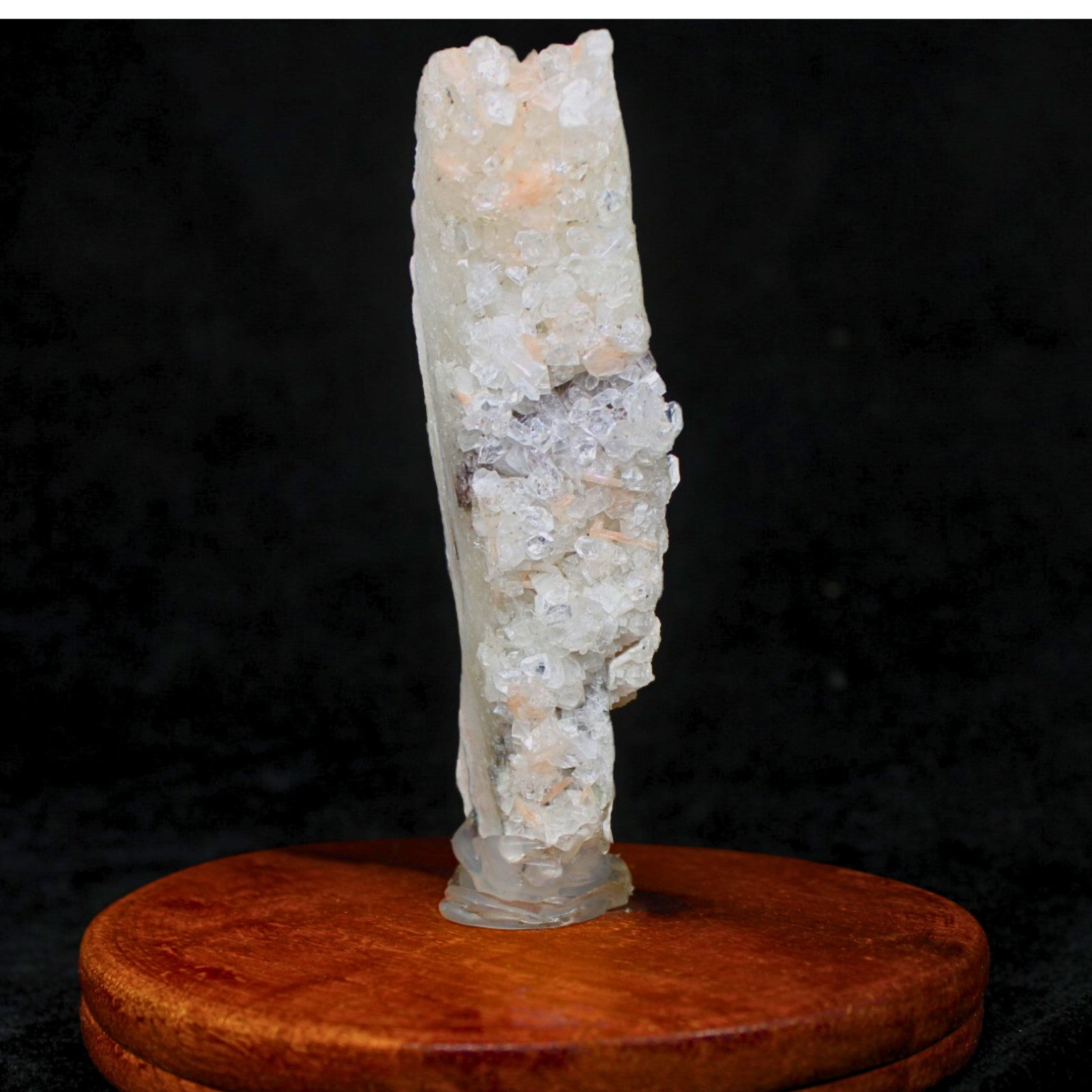 Natural Apophyllite Cluster with Stilbite Healing Crystal 100g 11x3cm