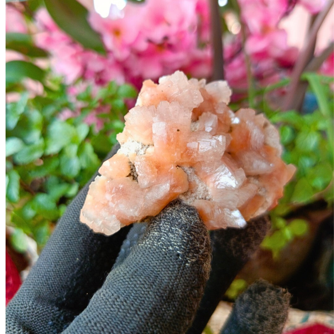Natural Stilbite & Heulandite Healing Crystal Mineral Energy Stone 100g