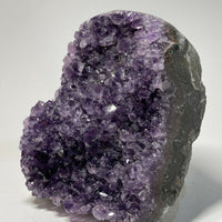 Finely Polished Uruguay Deep Purple Amethyst Cluster Crystal Geode, Pick a Size