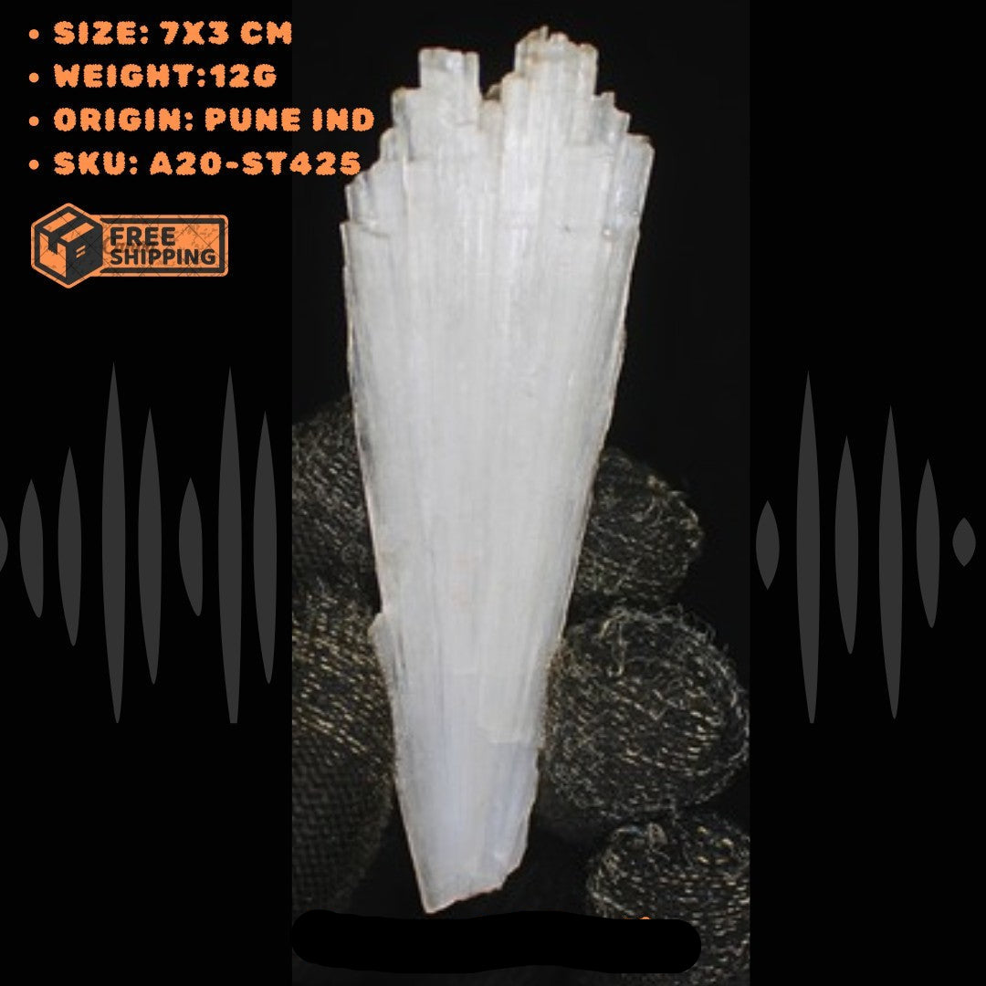 Scolecite Healing Crystal 12g Natural Raw Cluster Stone Mineral for Meditation