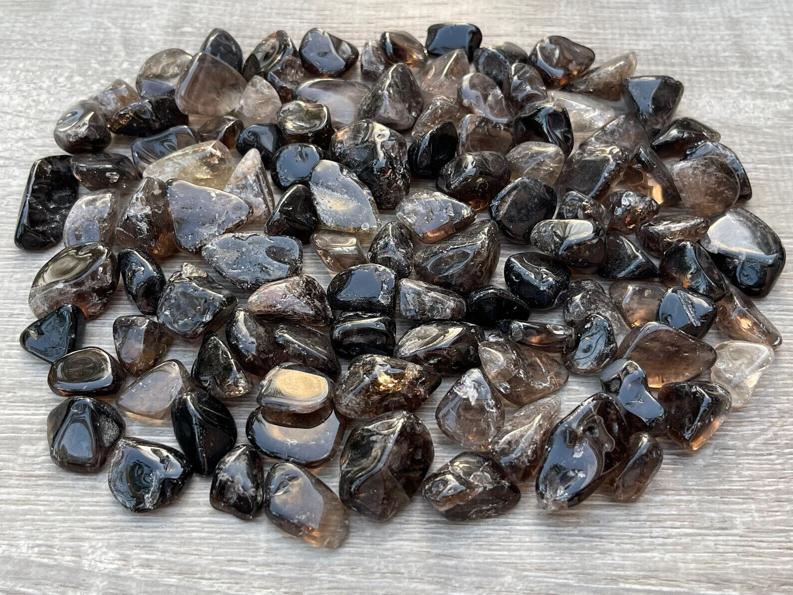 1/2 Lb Lot Tumbled Stones, 0.75-1.25" Crystal Healing Stones, Choose Stone Type