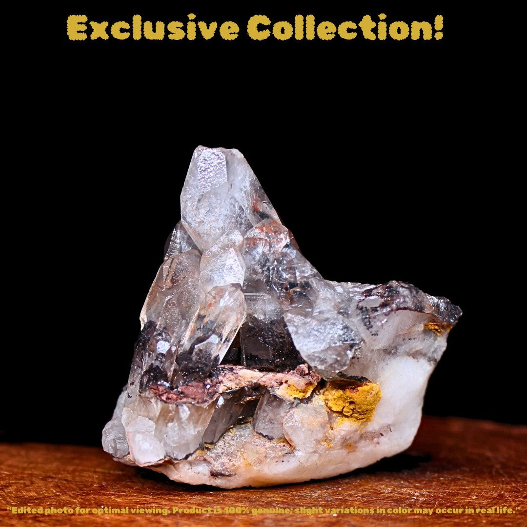 Natural Phantom Clear Quartz Cluster 60g 5x5 cm Raw Healing Crystal