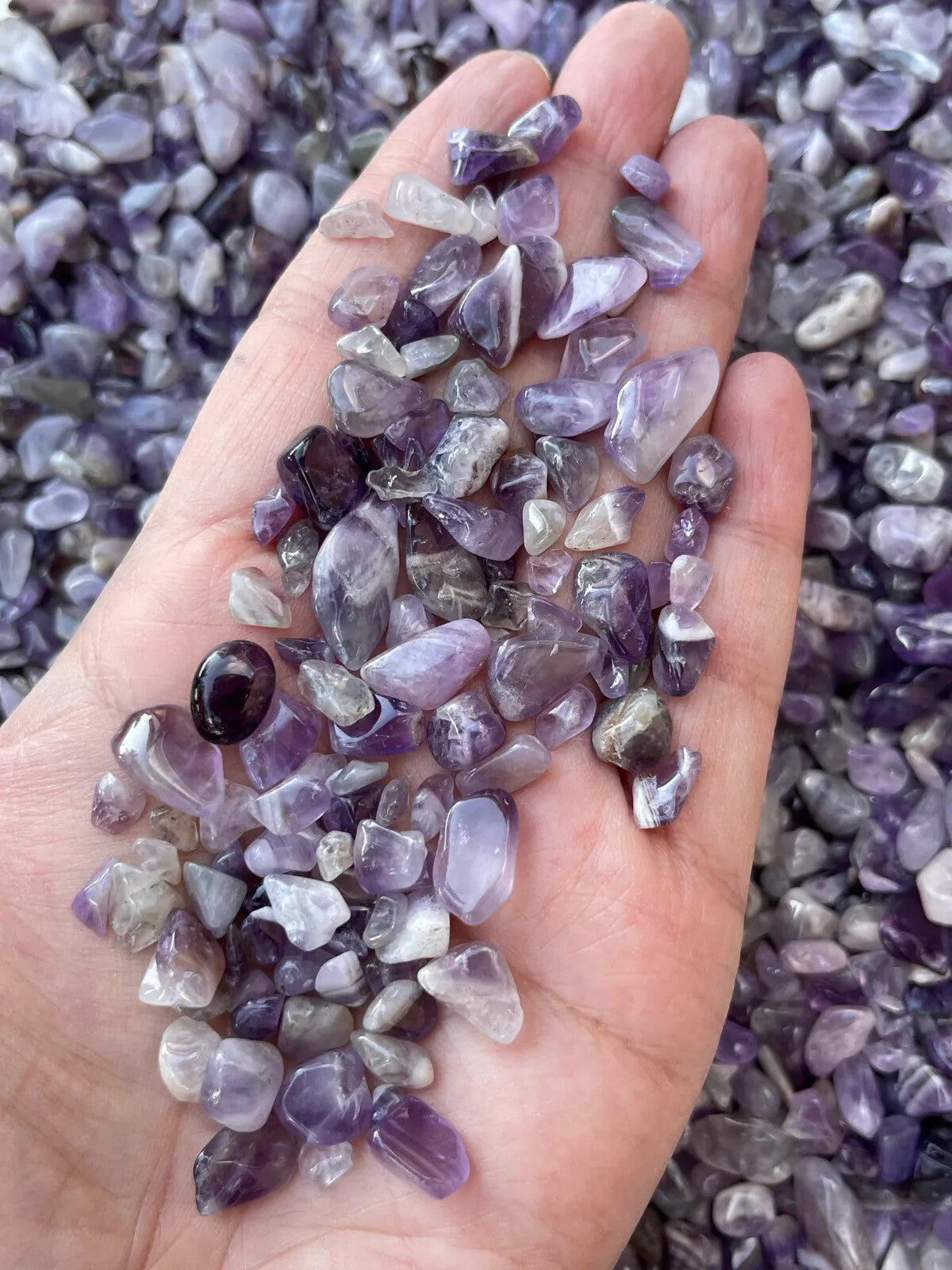 Grade A++ Semi Tumbled Gemstone Mini Chips 3 - 18 mm, Choose From 4 oz to 3 lbs