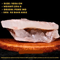 Rare Phantom Quartz 296g Mineral Specimen Crystal India 10x6cm