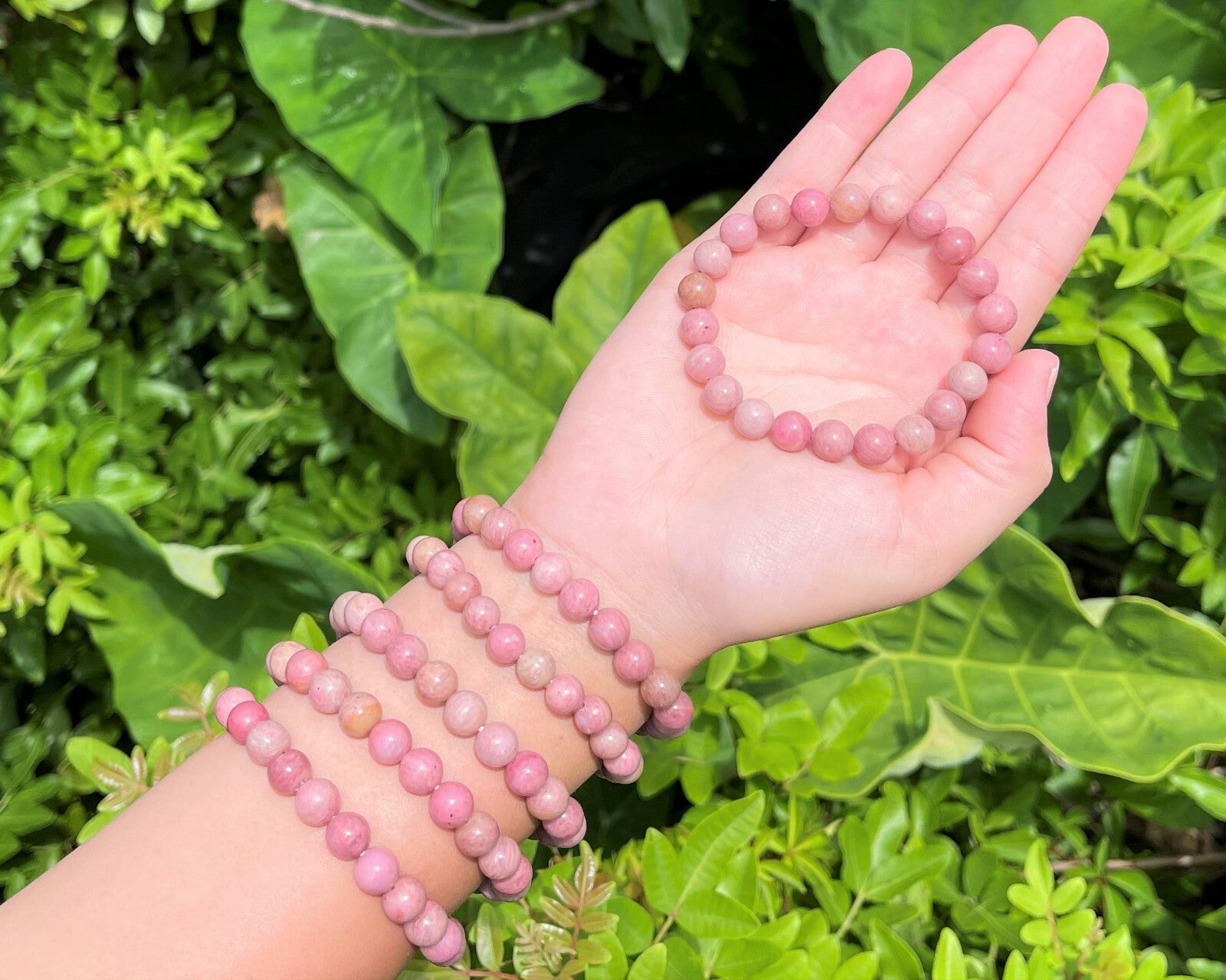 8 mm Bead Gemstone Bracelets: BUY 3 GET 1 FREE! (Stretch Crystal Bead Bracelets)