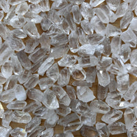 0.75" - 1.5" Small Rough Clear Quartz Point, Raw Healing Crystals, Wholesale Lot