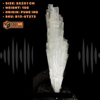 Natural Scolecite Healing Cluster 15g | 8x2x1 cm | White Zeolite Crystal