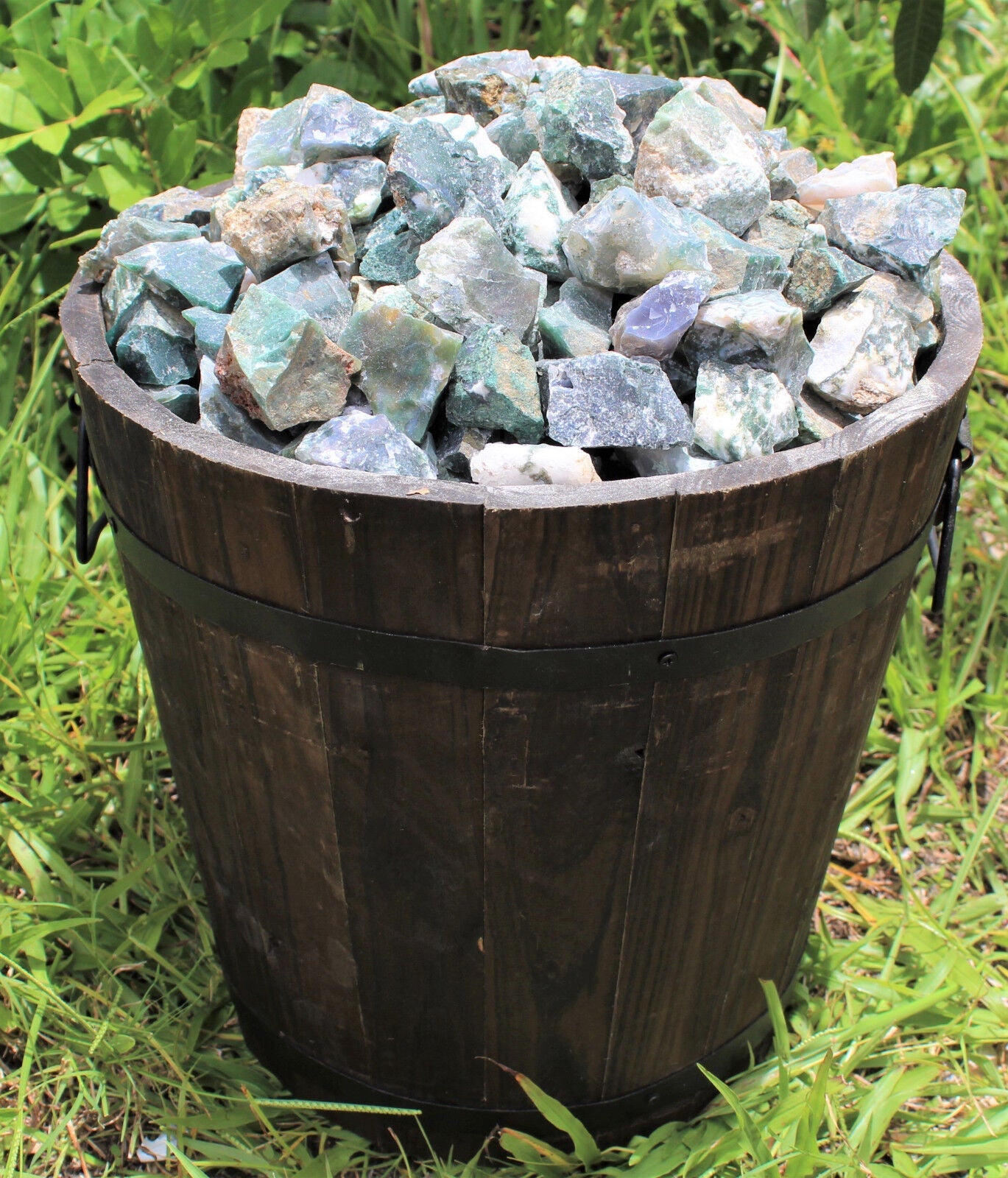 1000 Carat Bulk Lot Natural Rough Moss Agate, Raw Rock Crystal Healing 200 Grams