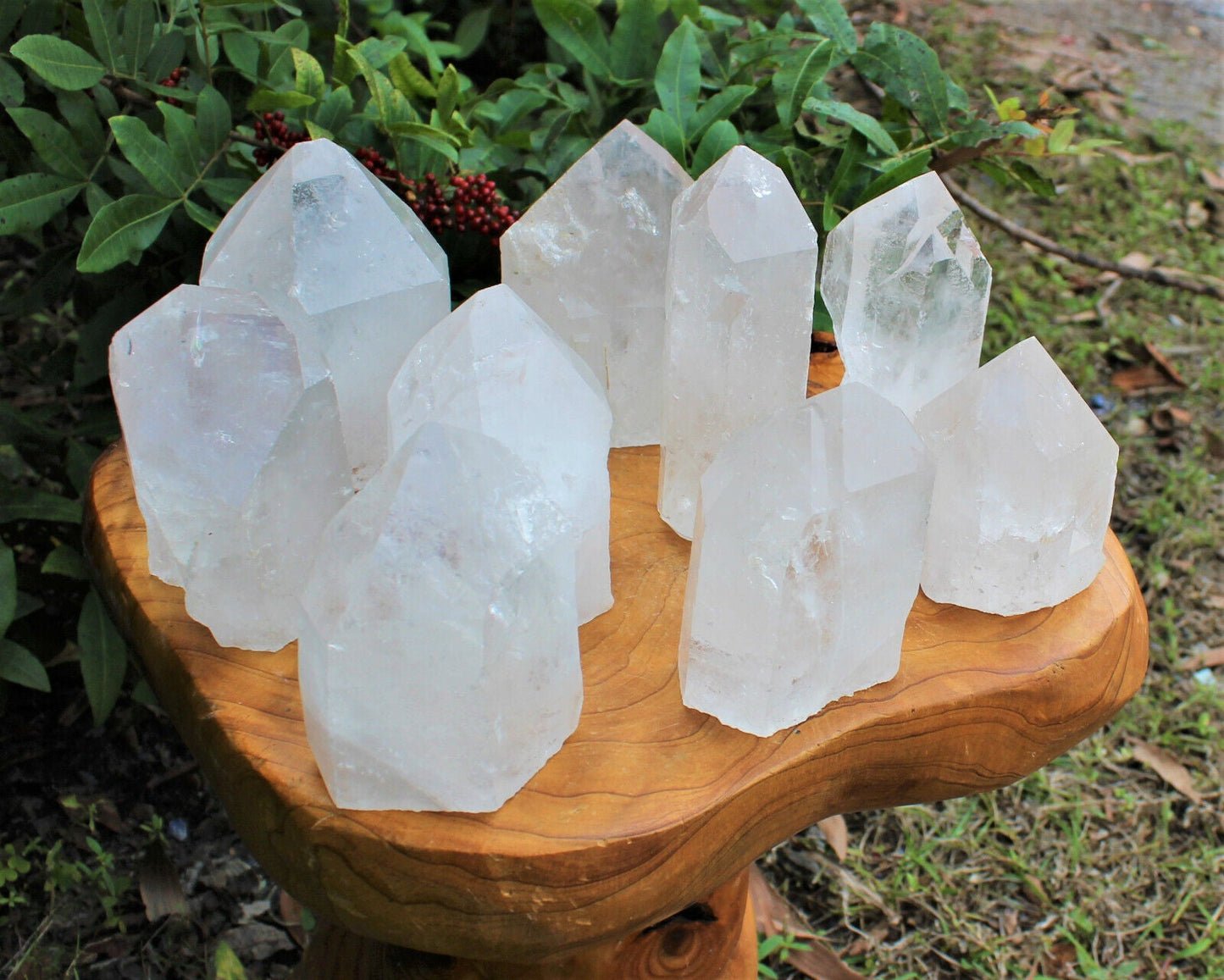 ✨ Natural Clear Quartz Point with Cut Base | Premium 'A' Grade | Zeenat Studio