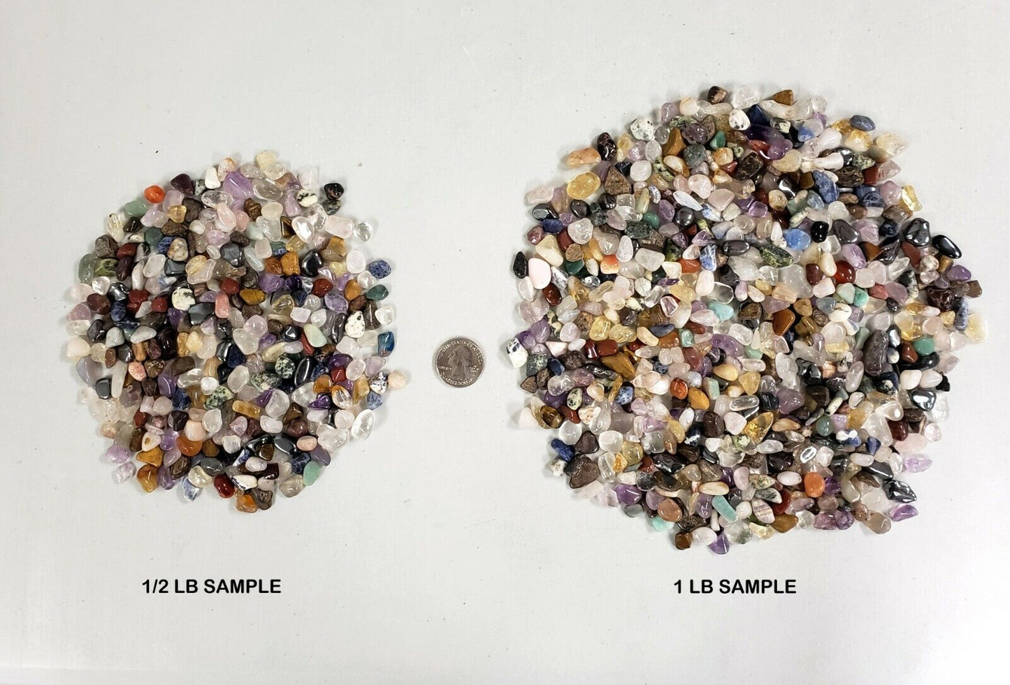 TUMBLED CRYSTAL CHIPS - Bulk Tumbled Stones - Assorted Crystal Gemstones