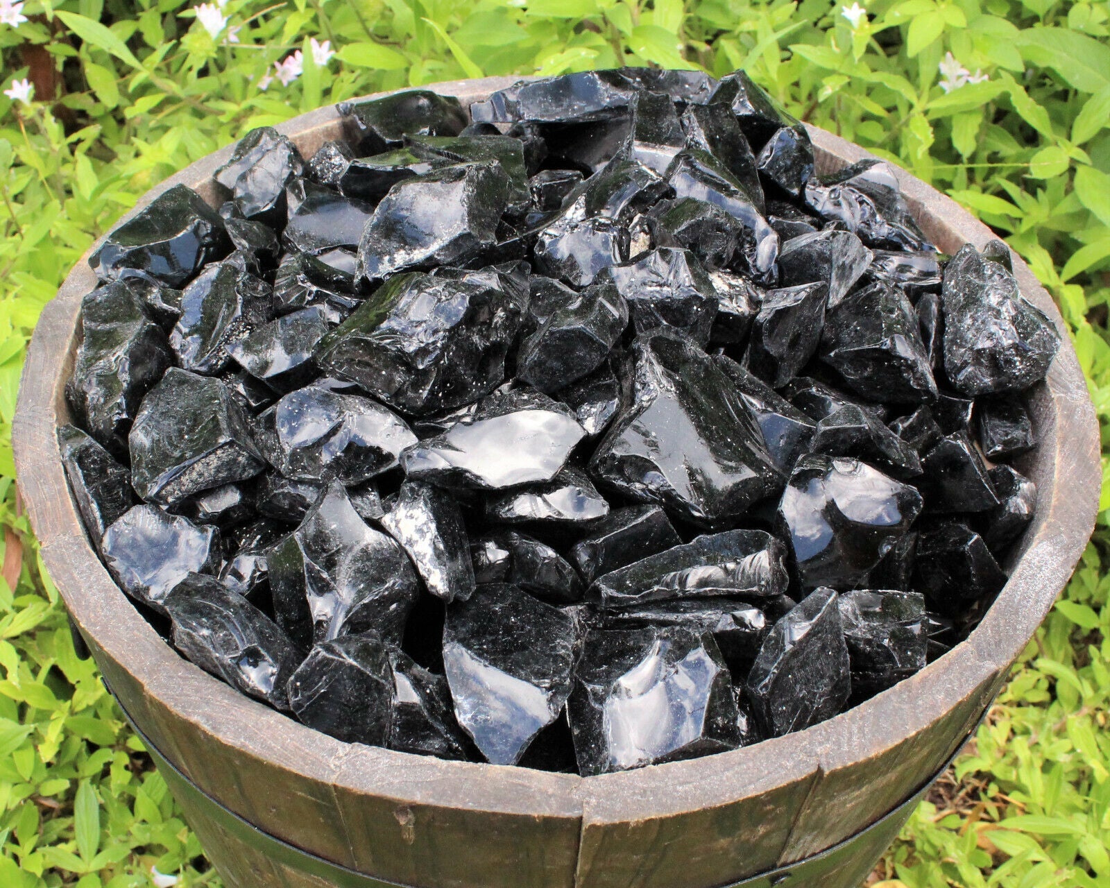 Raw Natural Black Obsidian Crystals: Choose How Many Pieces - Rough Obsidian